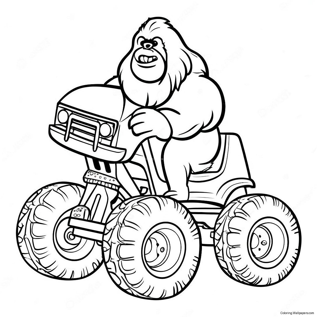 Bigfoot Monster Truck Färgläggningssida 58228