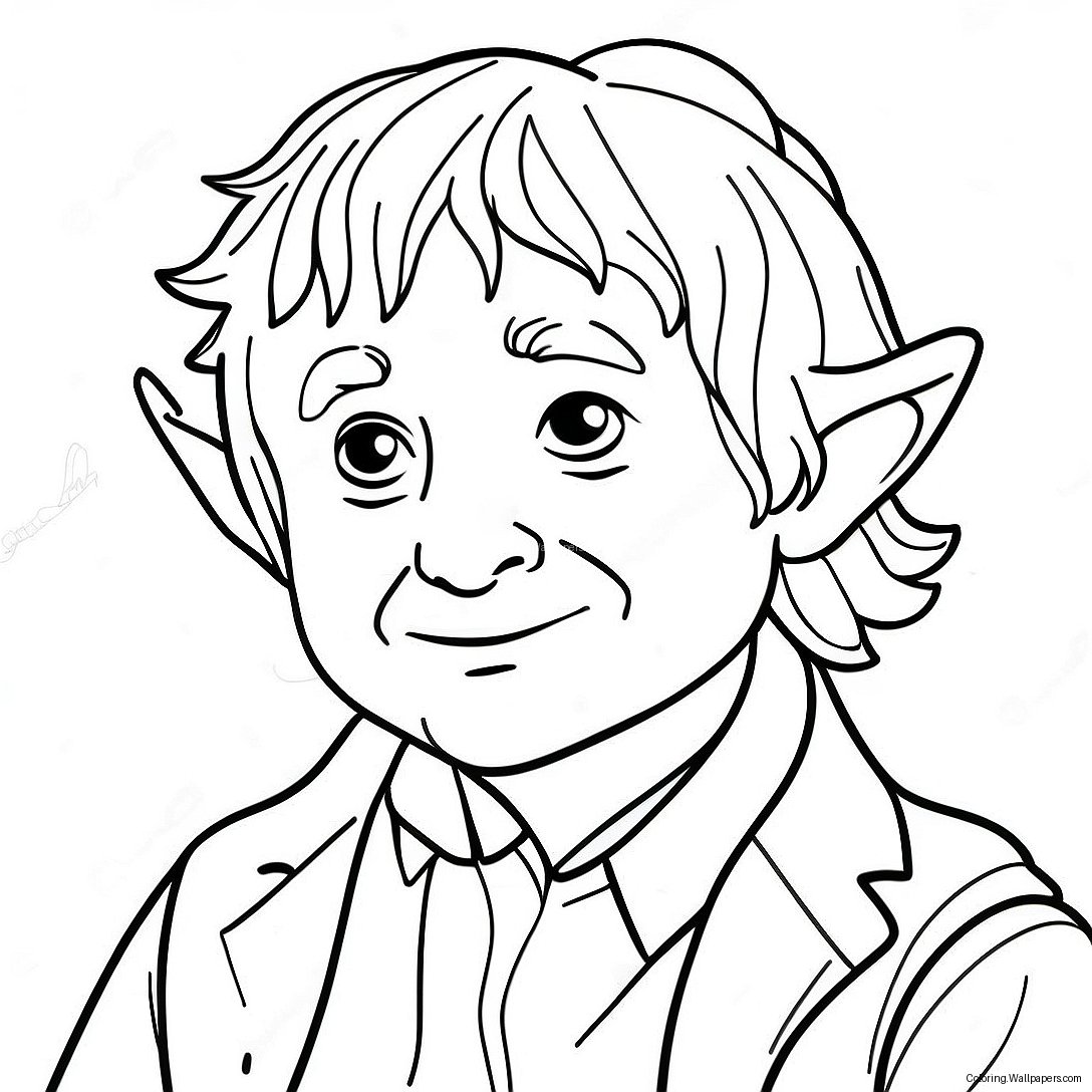 Bilbo Baggins Äventyr Färgläggningssida 23617