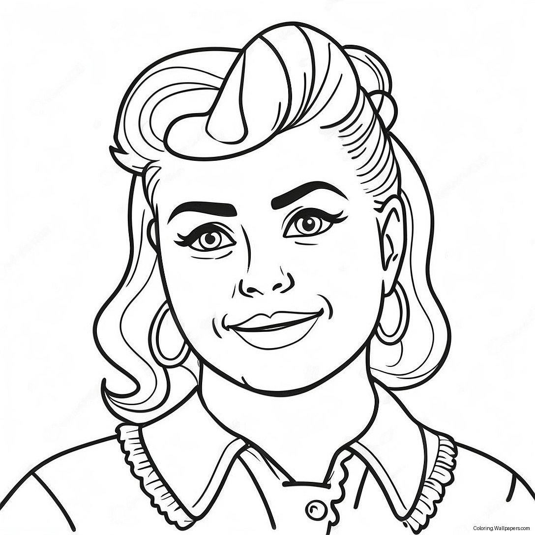 Billie Bust Up Fun Coloring Page 43446