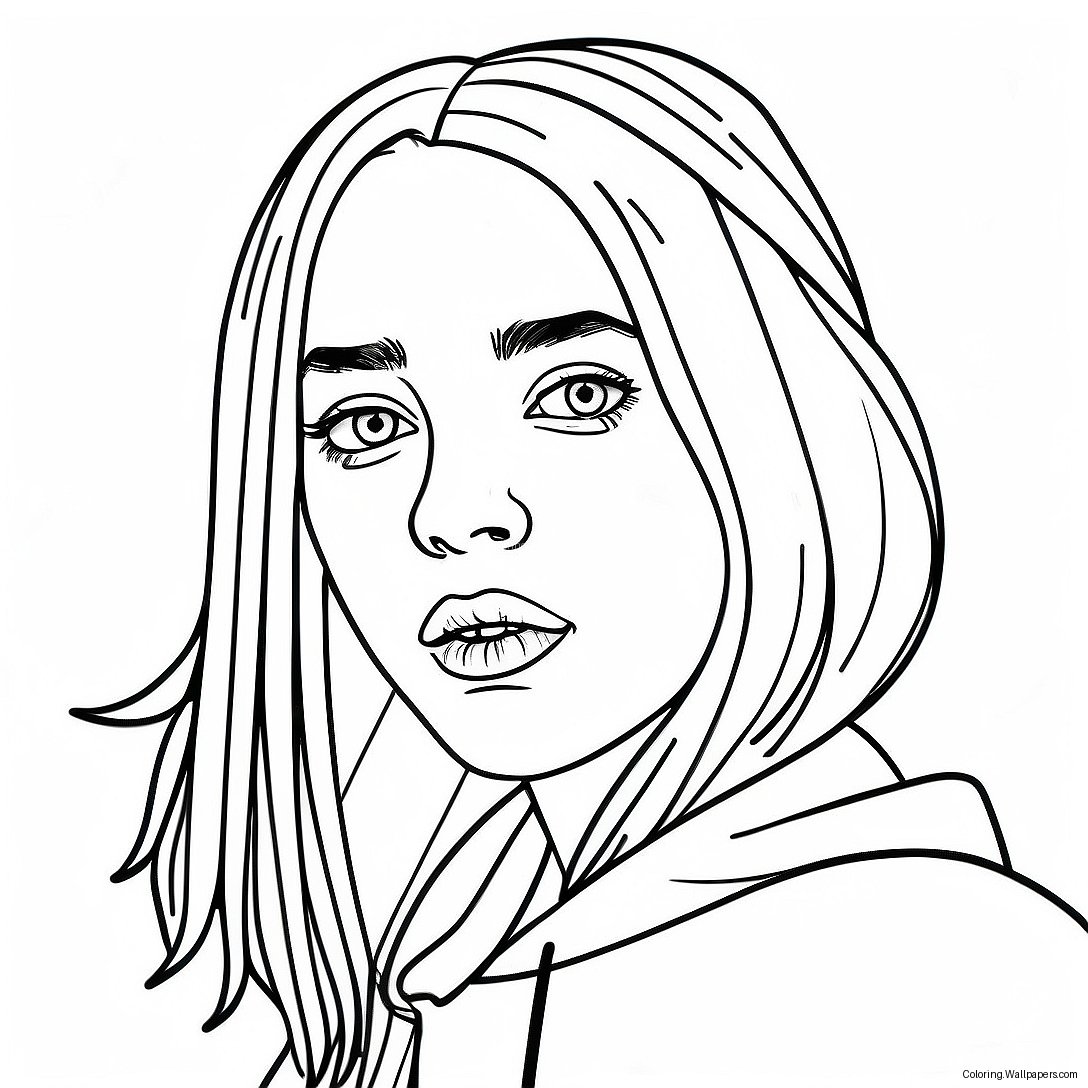 Page À Colorier De Billie Eilish 2581