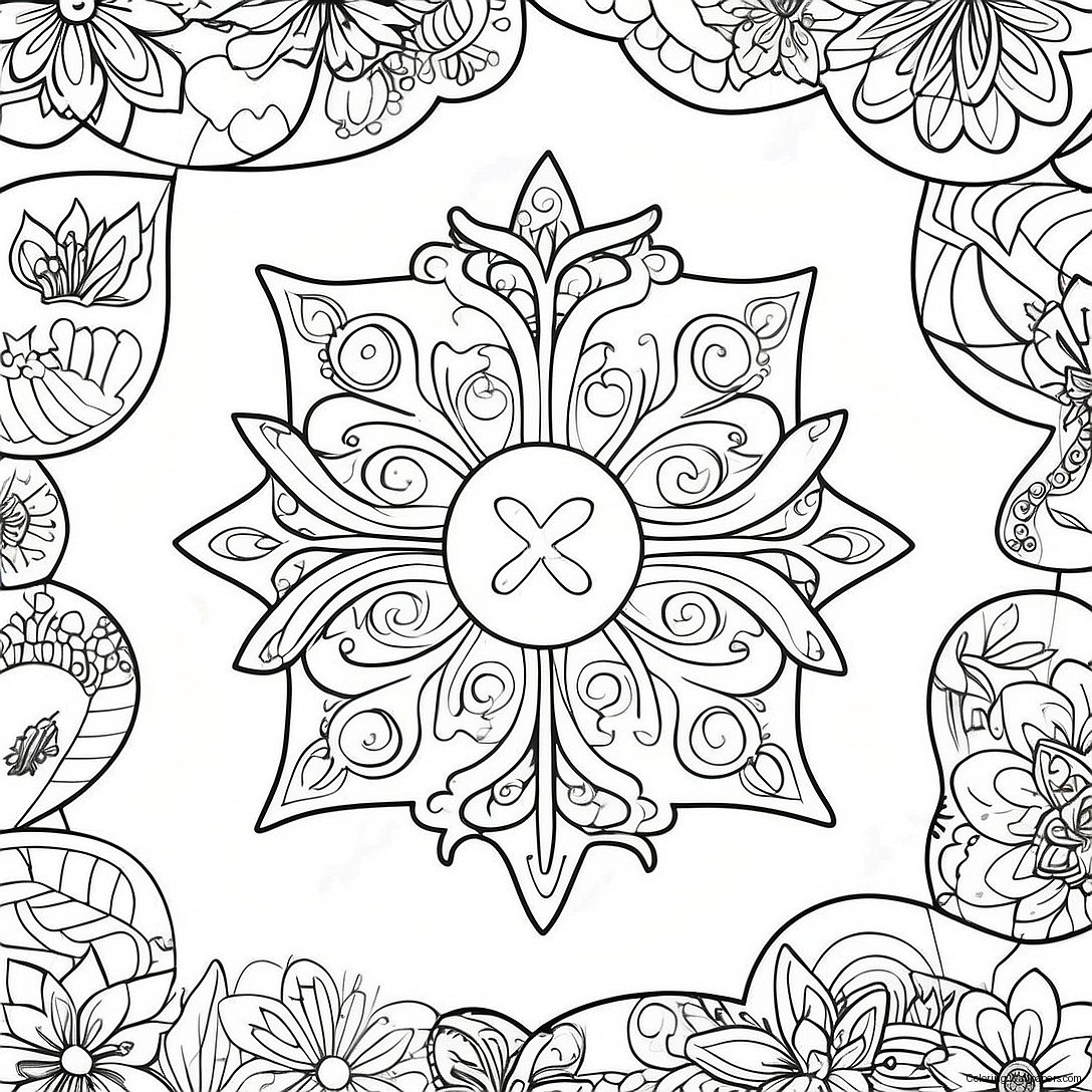 Black Clover Logo Coloring Page 15837