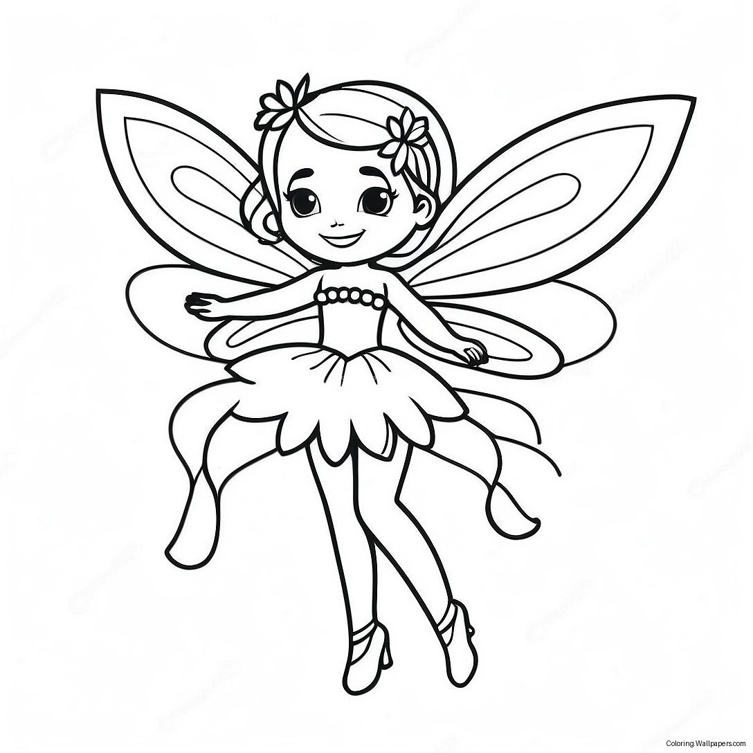 Black Fairy Coloring Page 36211