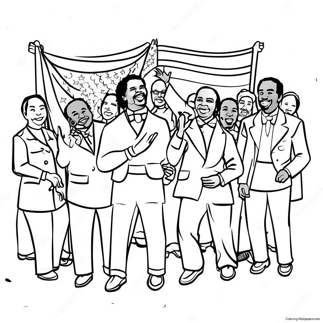 Black History Month Celebration Coloring Page 533