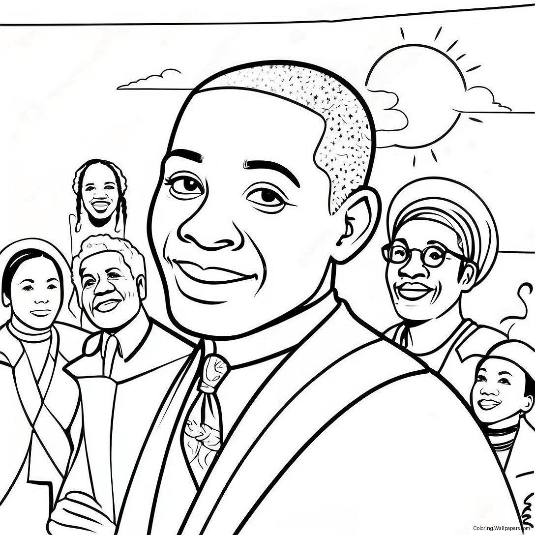 Black History Month Celebration Coloring Page 535