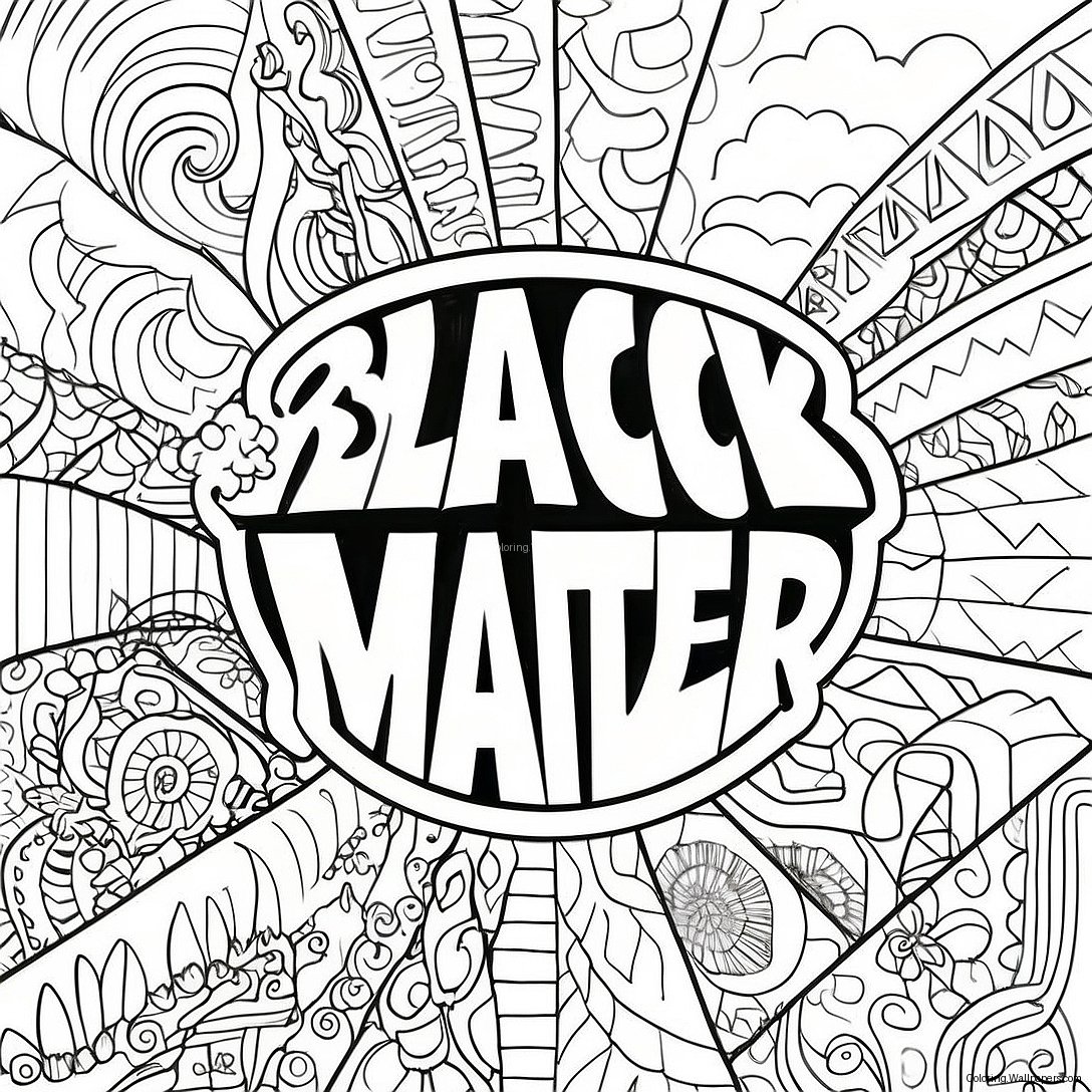 Black Lives Matter Logosu Boyama Sayfası 53695