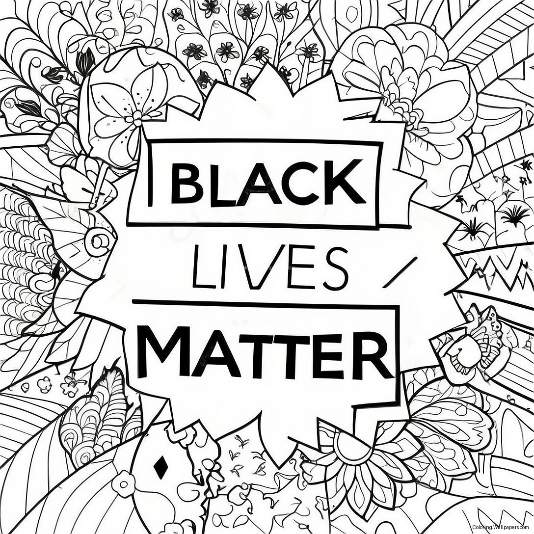 Página Para Colorir Do Logo Black Lives Matter 53696