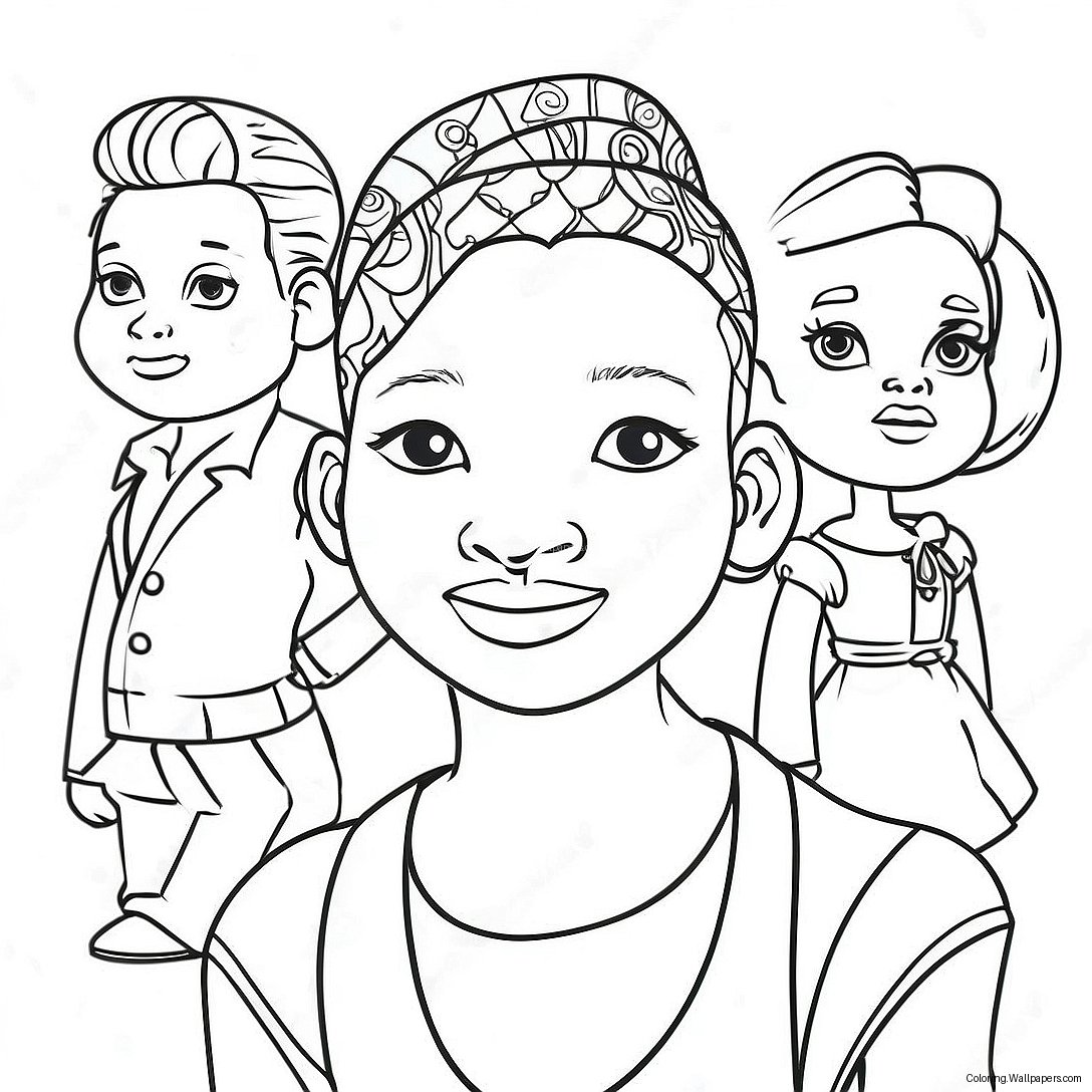 Black People Coloring Page 52077