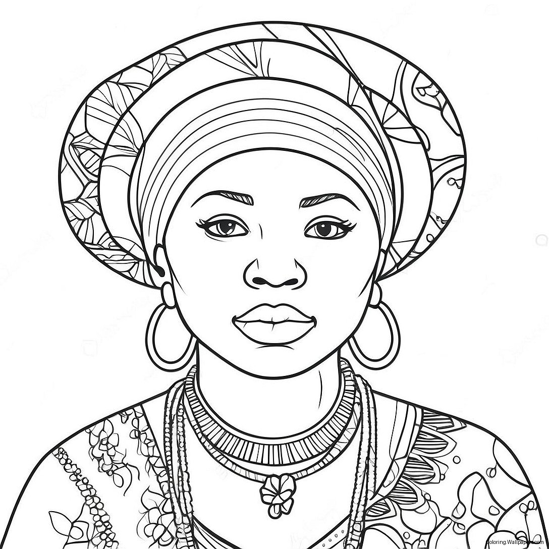 Black People Coloring Page 52079