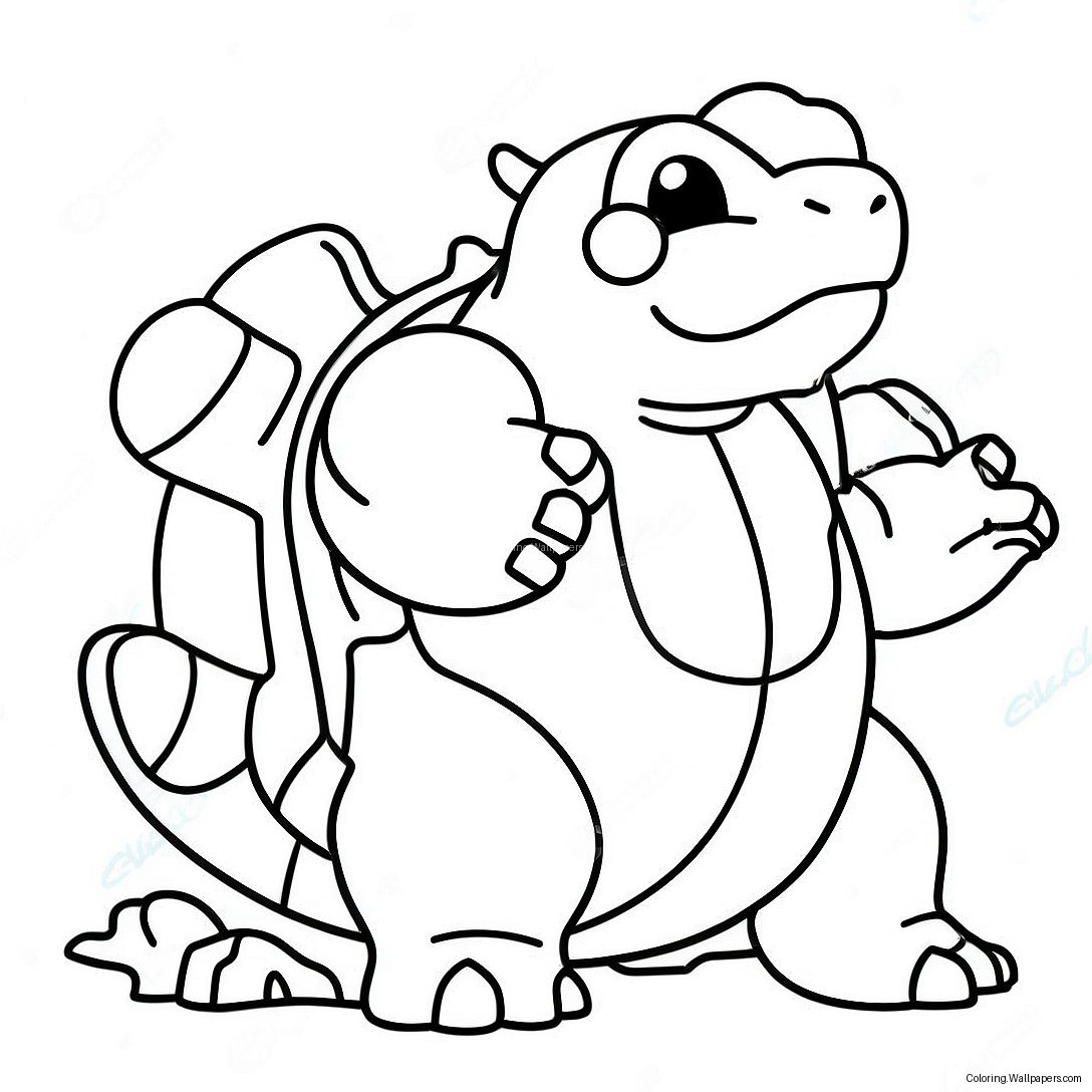 Blastoise Coloring Page 6646