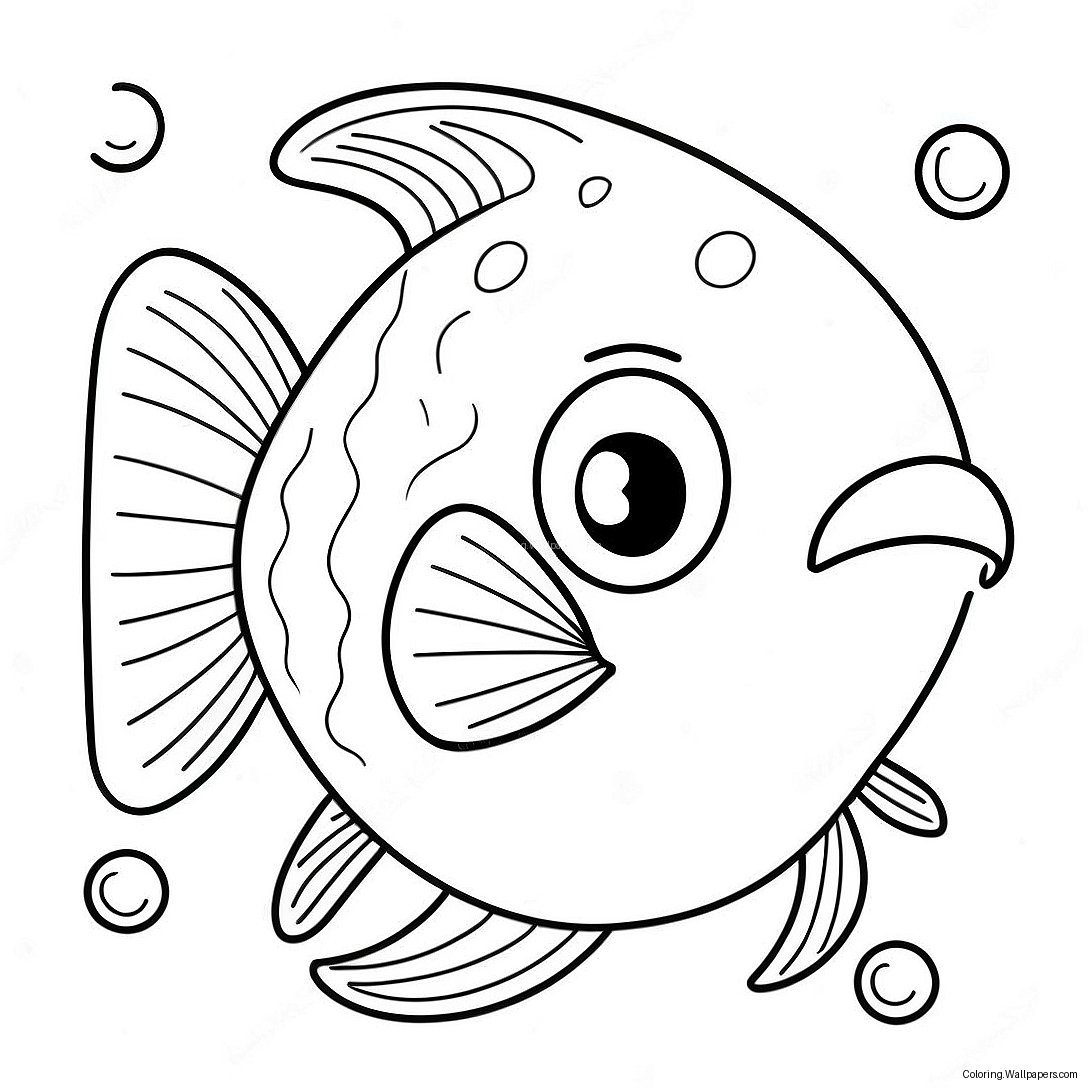 Blob Fish Coloring Page 44520