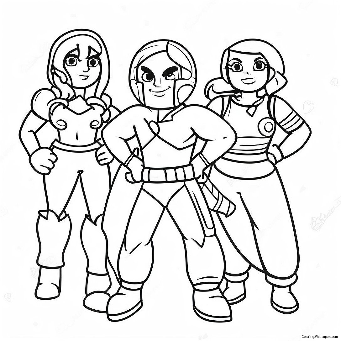 Blooket Game Characters Coloring Page 33760