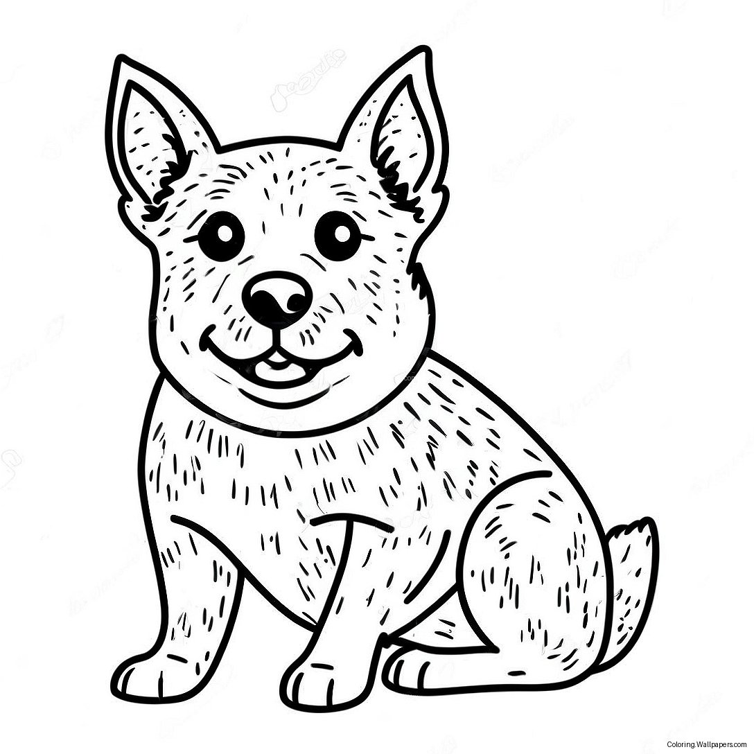 Blue Heeler Coloring Page 37753