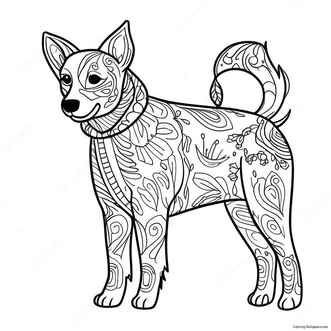 Blue Heeler Coloring Page 37754