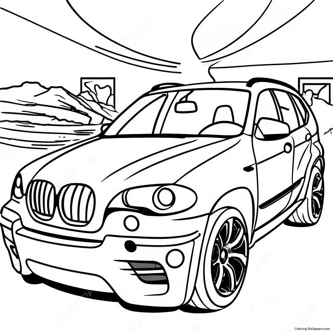 Bmw X5 Coloring Page 45946