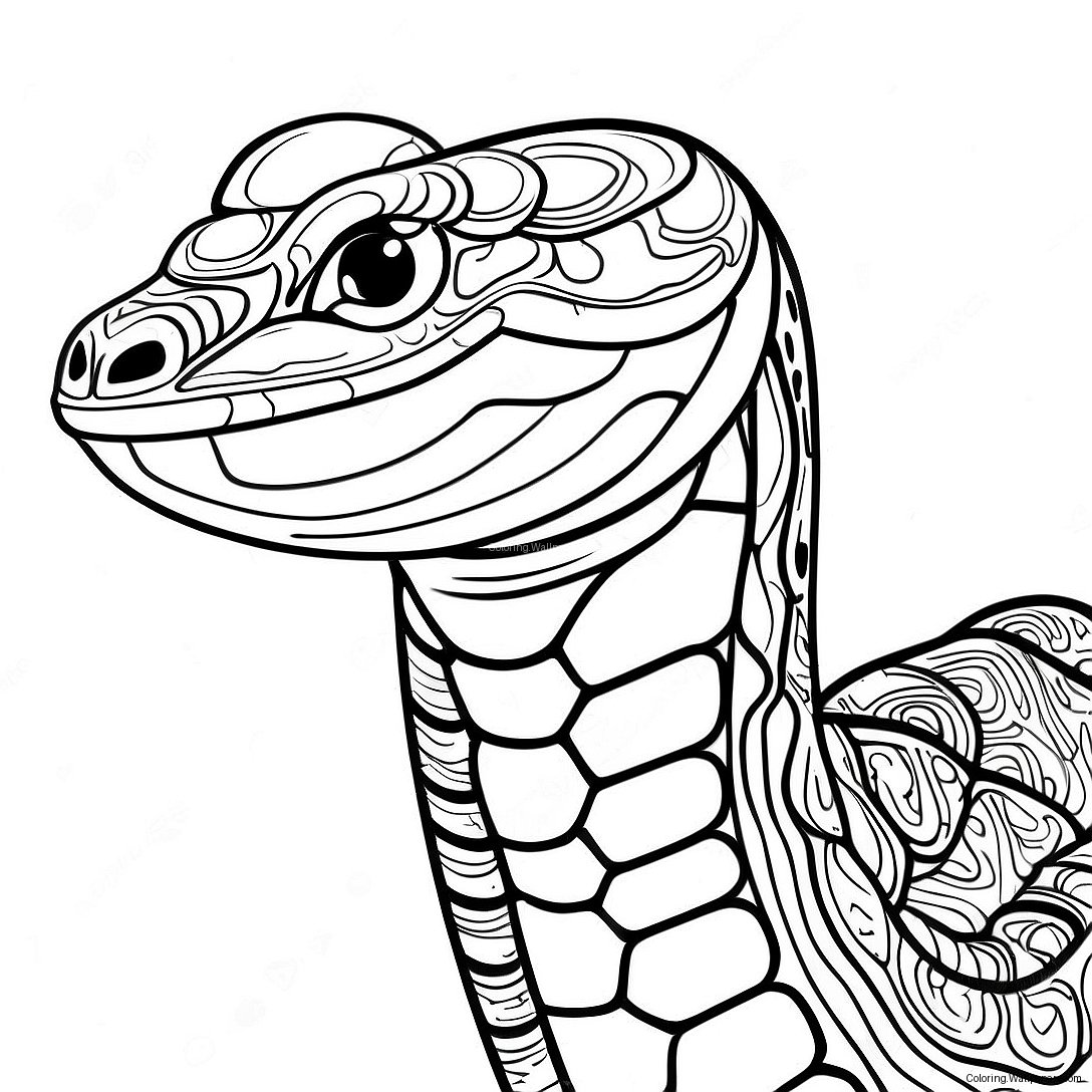 Boa Constrictor Coloring Page 46010