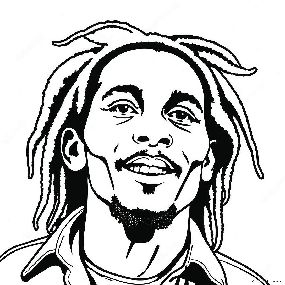 Bob Marley Coloring Page 29476