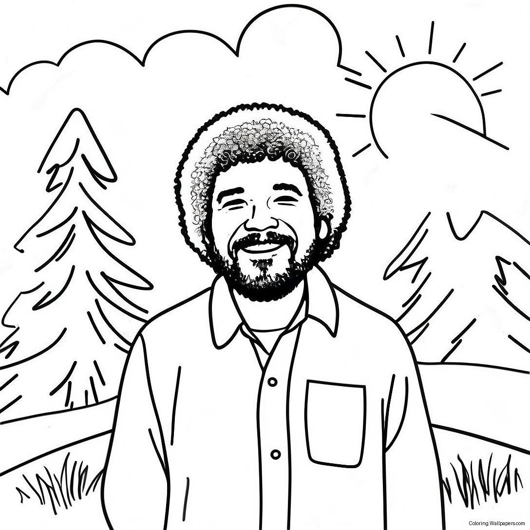 Bob Ross Boyama Sayfası 44690