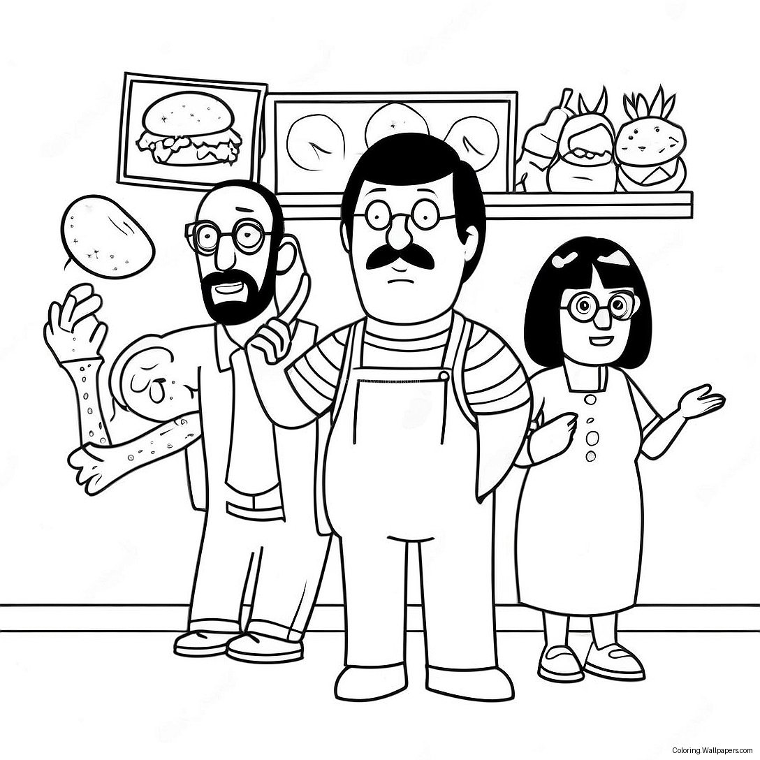 Pagini De Colorat Bob's Burgers 2378