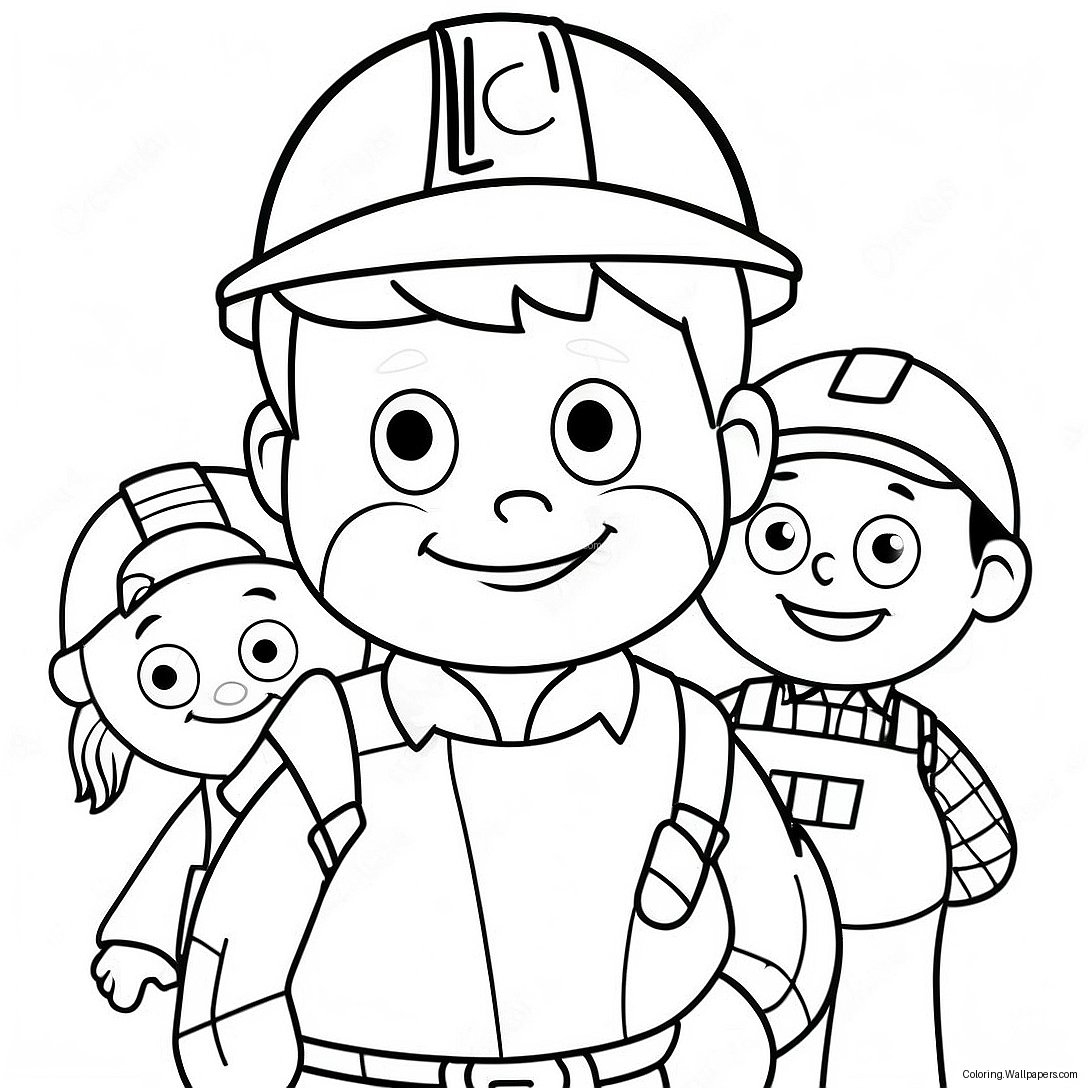 Bob The Builder With Friends Coloring Page 12120