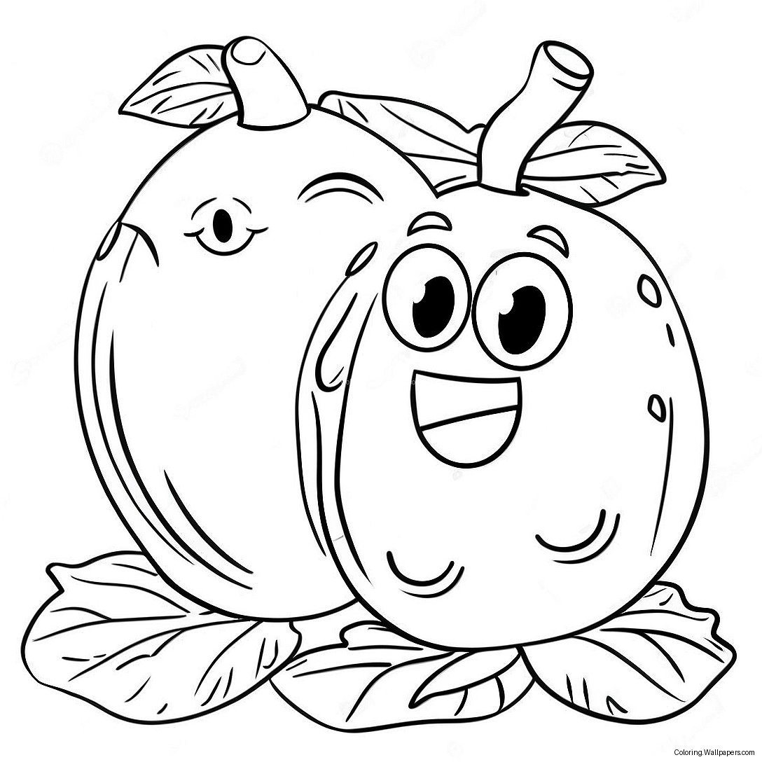 Bob The Tomato And Larry The Cucumber Coloring Page 3955