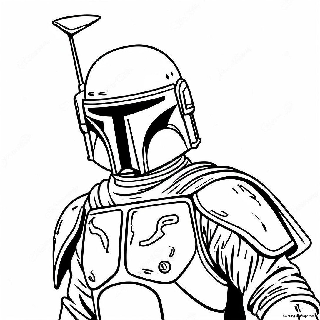 Pagini De Colorat Cu Boba Fett 12353