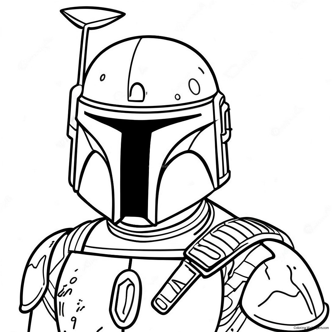 Boba Fett Coloring Page 12355