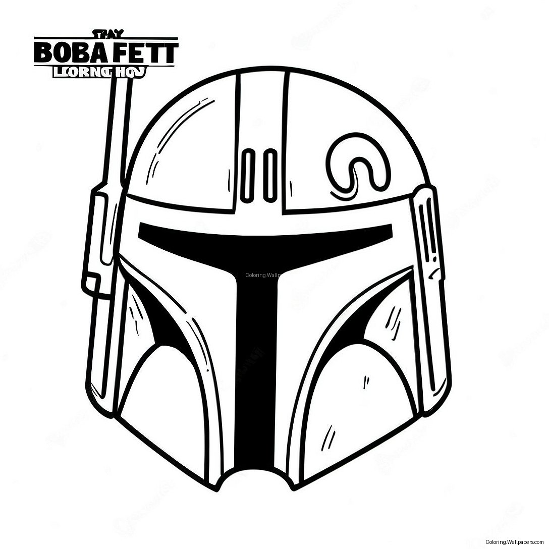 Boba Fett Helmet Coloring Page 35527