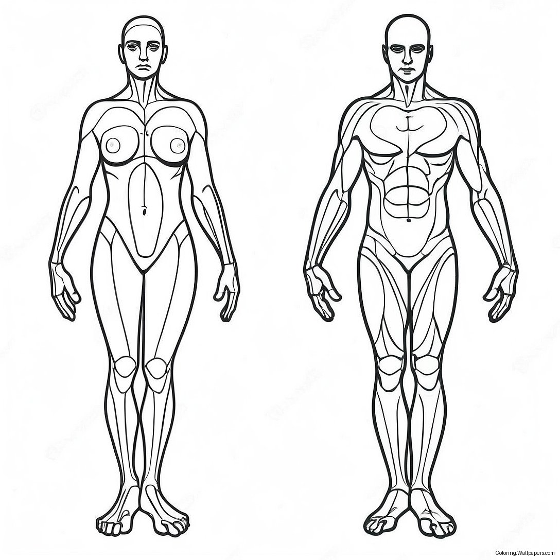 Body Outline Coloring Page 26473