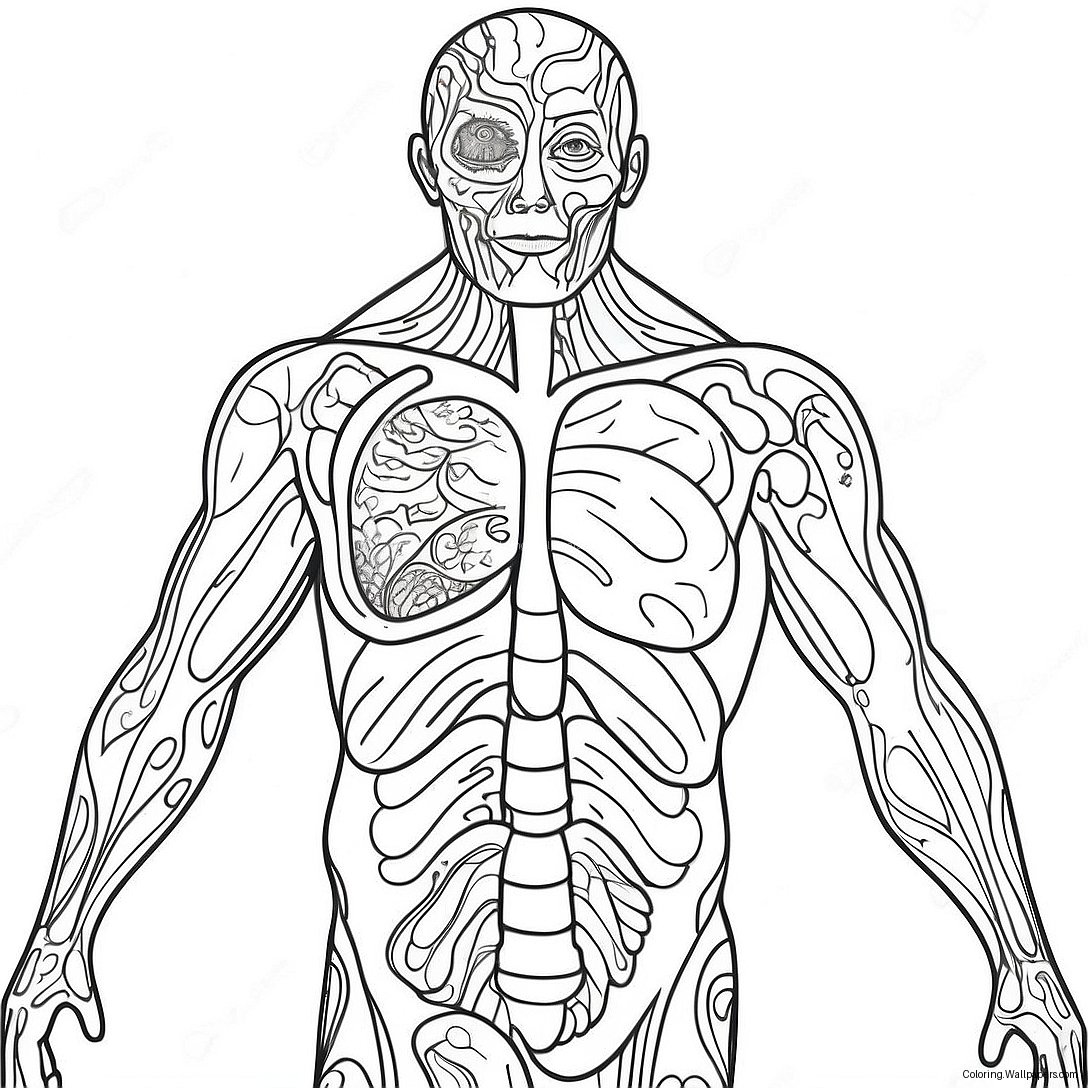 Body Systems Coloring Page 33056