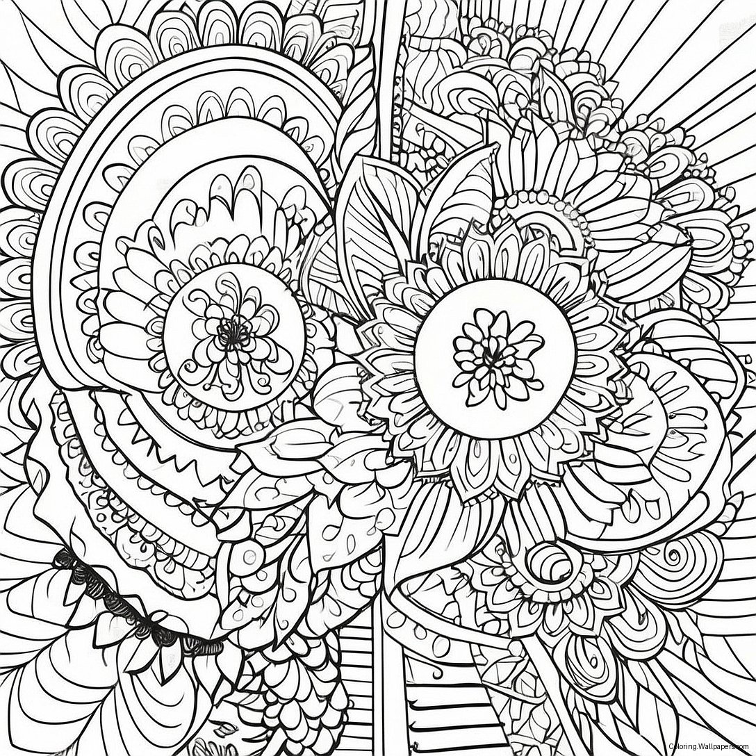 Pagina Da Colorare Mandala Boho 1174