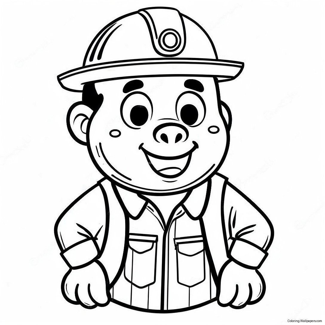 Boilermaker Maskot Farvelægningsside 38873