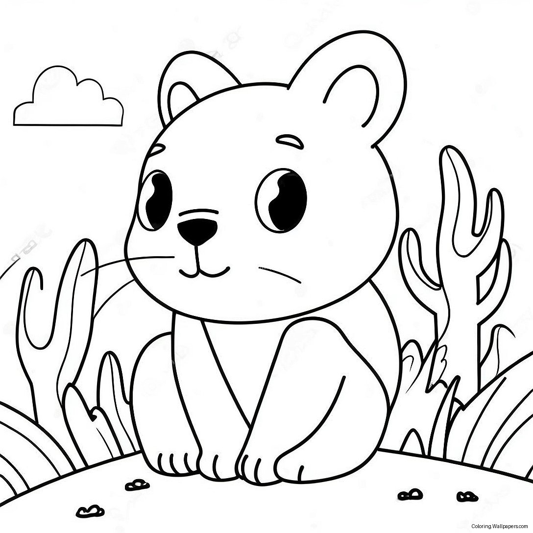 Bold And Easy Animal Coloring Page 3795