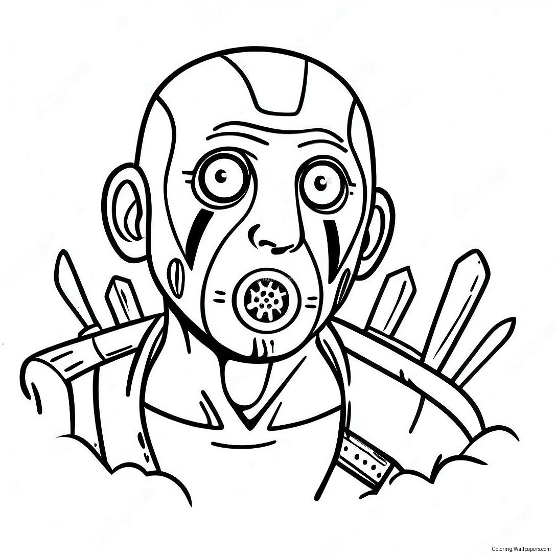 Borderlands Psycho Coloring Page 31979