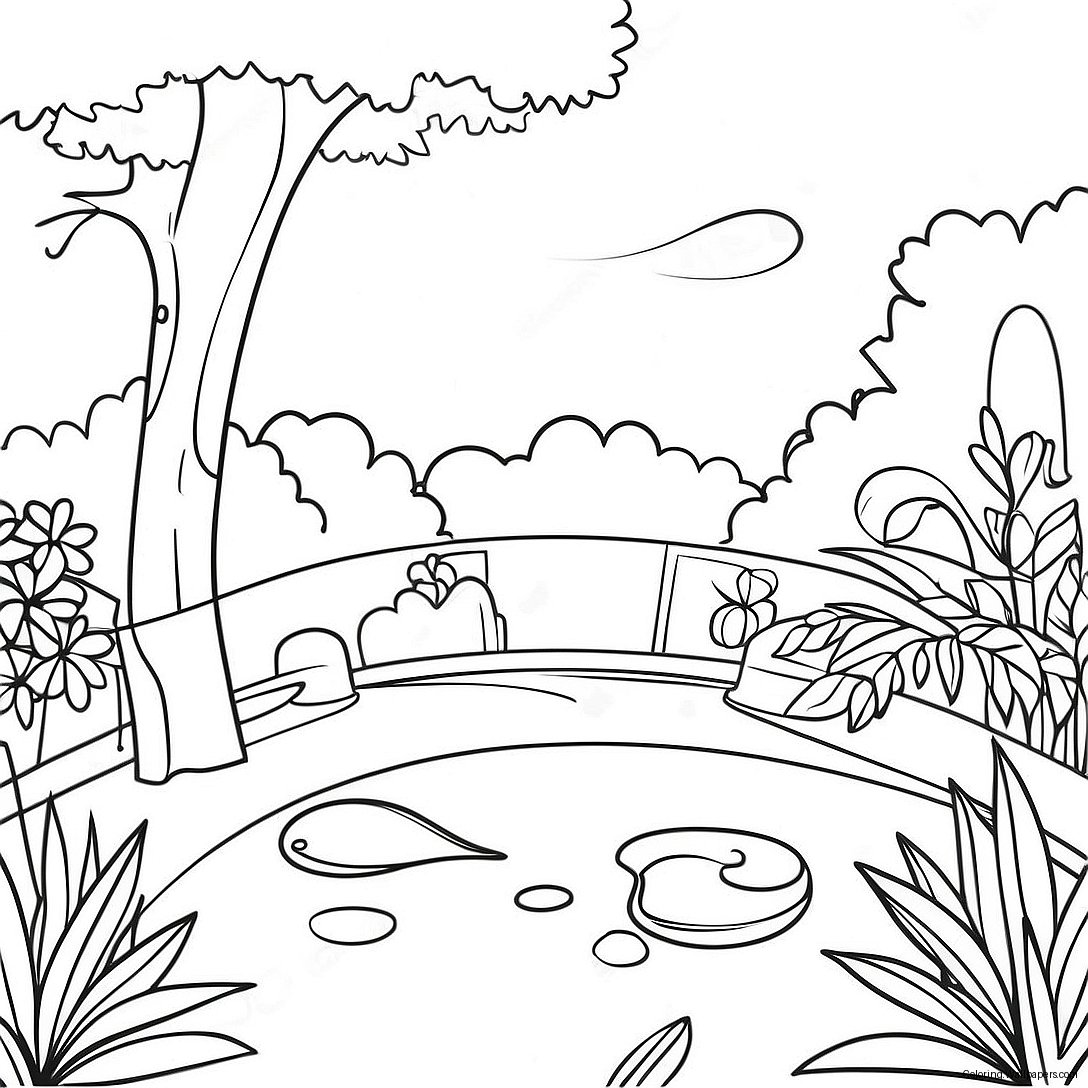 Botanical Garden Coloring Page 48769