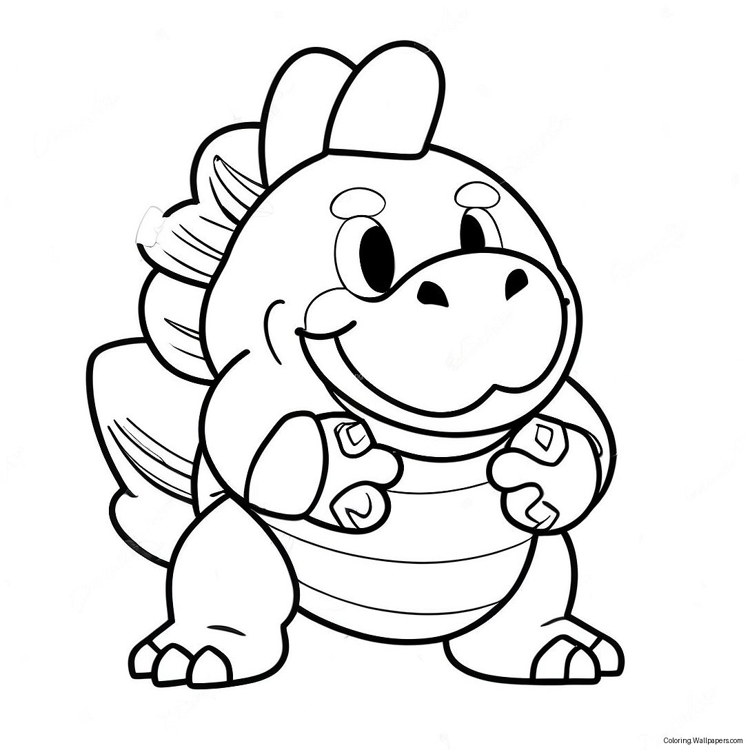 Bowser Jr Kleurplaat 10396