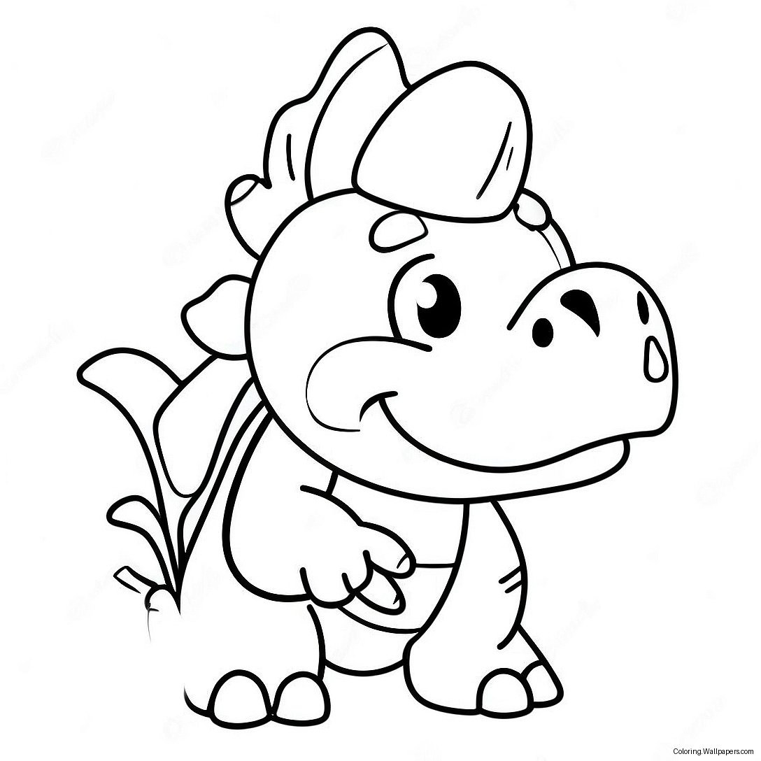 Página Para Colorear De Bowser Jr Con Caparazón Colorido 10382