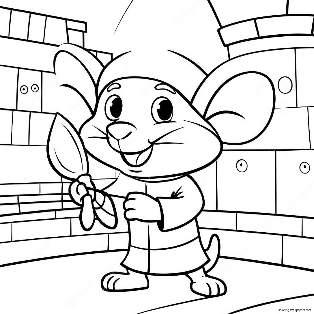 Brave Despereaux In The Castle Coloring Page 41237