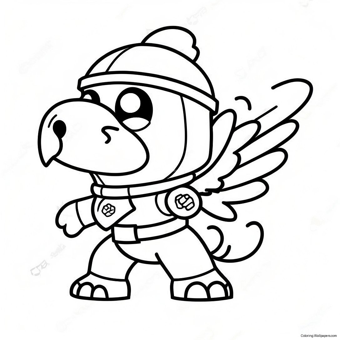 Brawl Stars Crow Coloring Page 36228