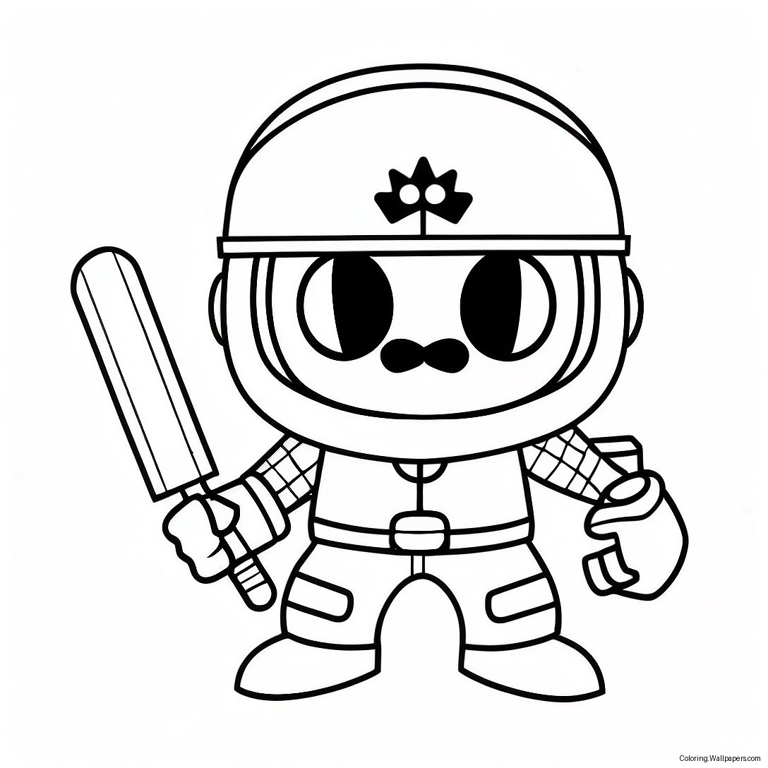 Brawl Stars Leon Coloring Page 29765