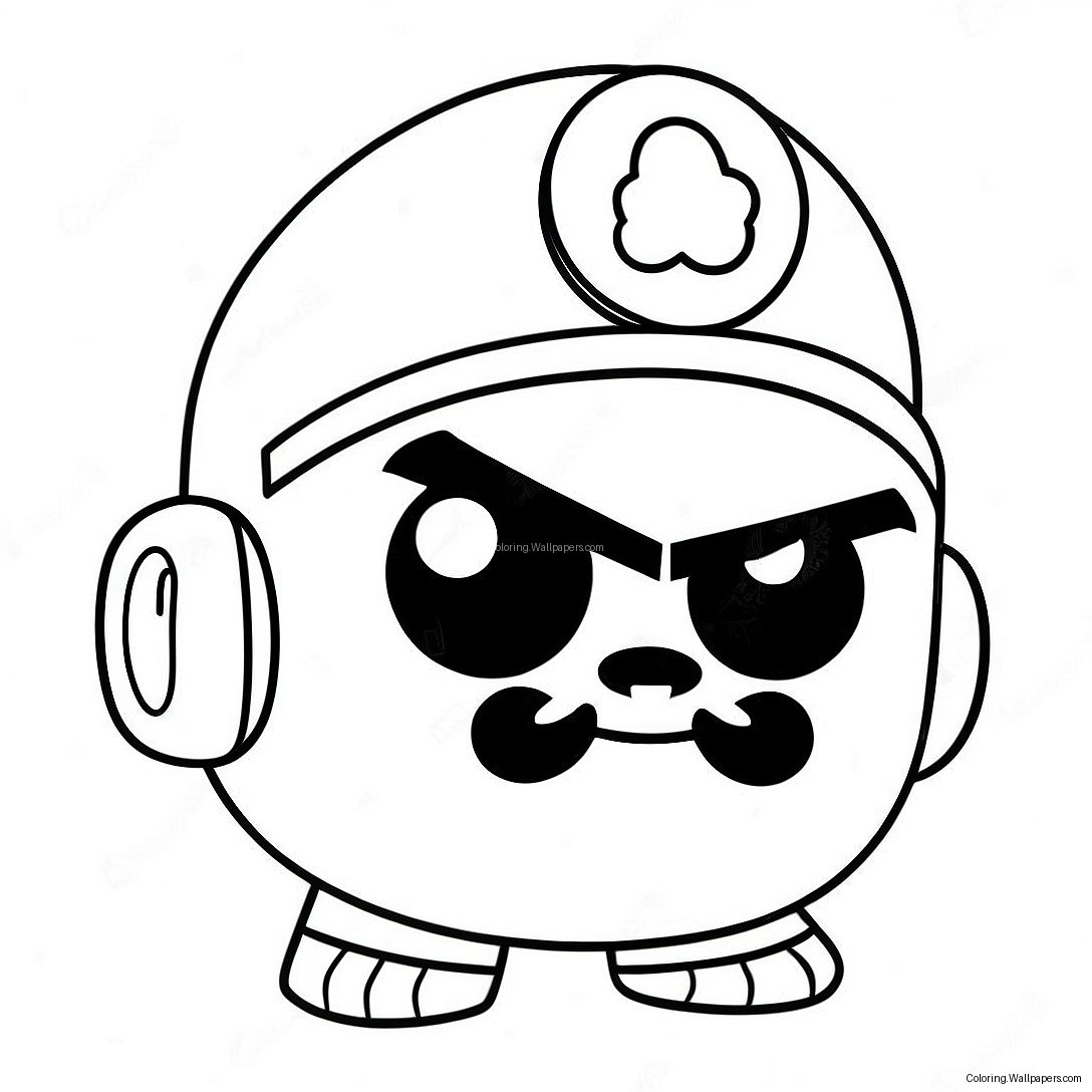 Brawl Stars Leon Coloring Page 29767