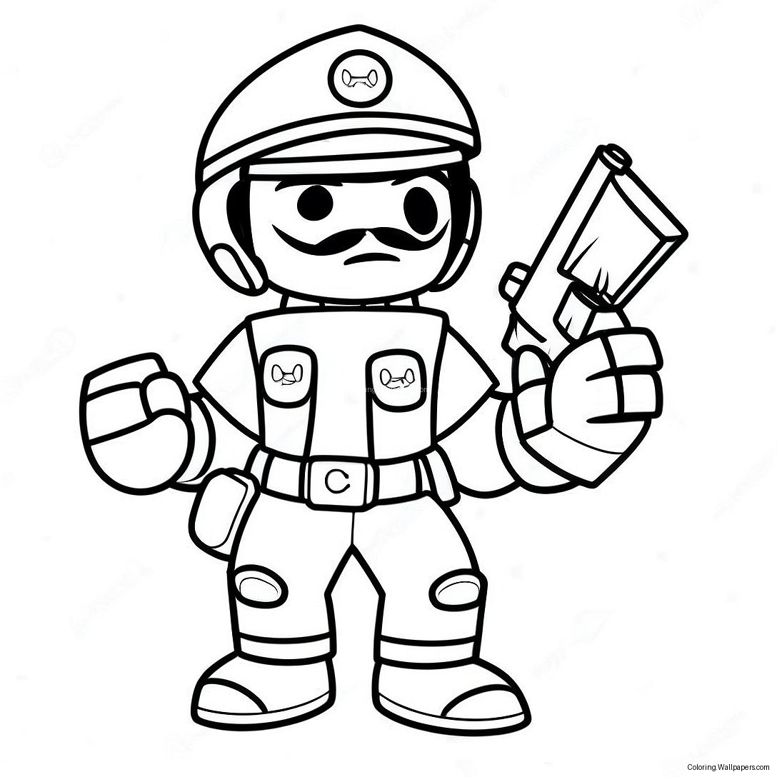 Brawl Stars Leon Coloring Page 29768