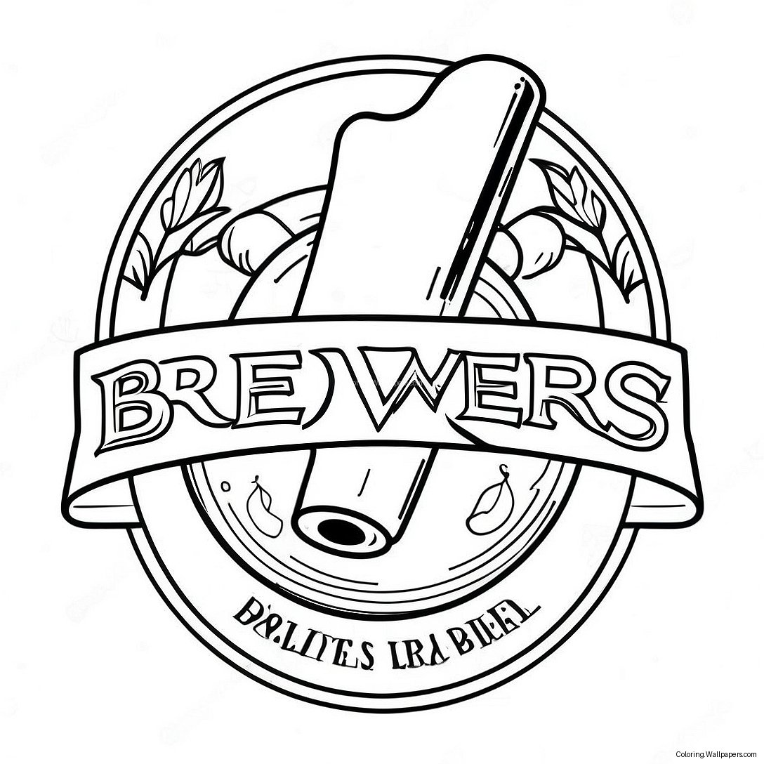 Page À Colorier Logo Des Brewers 28876