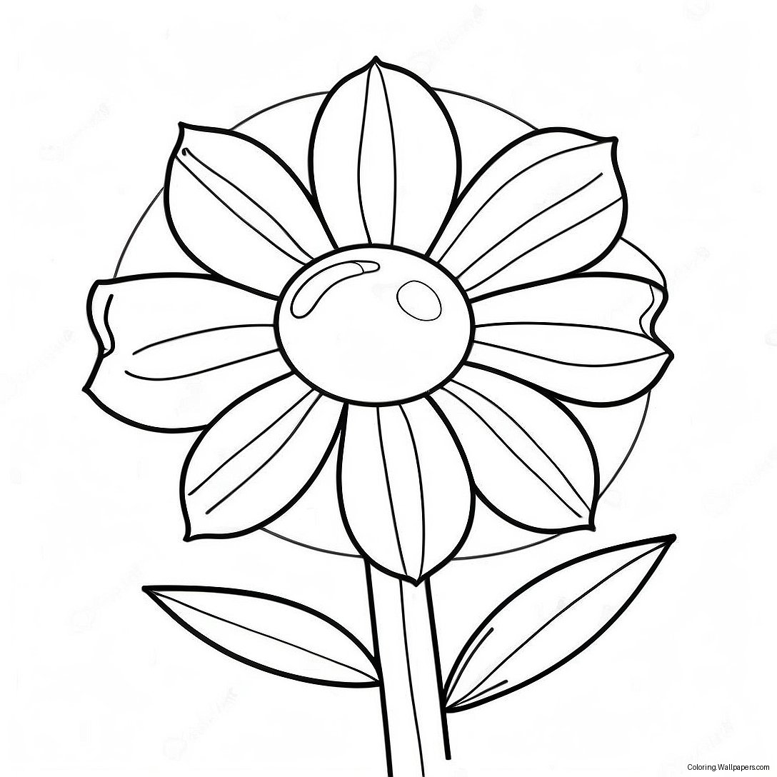 Bright Sundrop Flower Coloring Page 27997