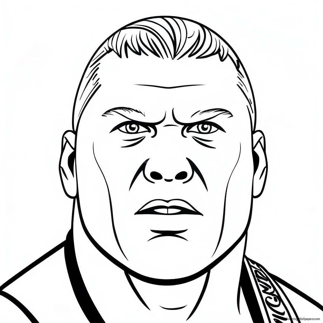 Brock Lesnar Intensiivinen Ilme Värityskuva 36139