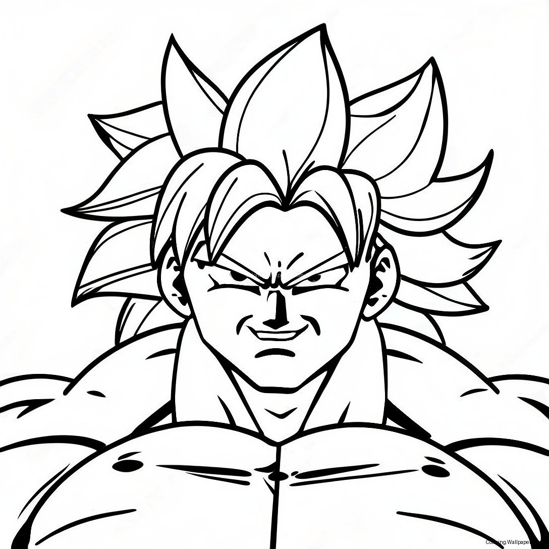 Broly Super Saiyan Fargeleggingsark 5290