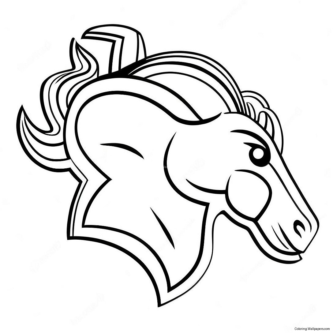 Página Para Colorir Do Logo Dos Broncos 18449