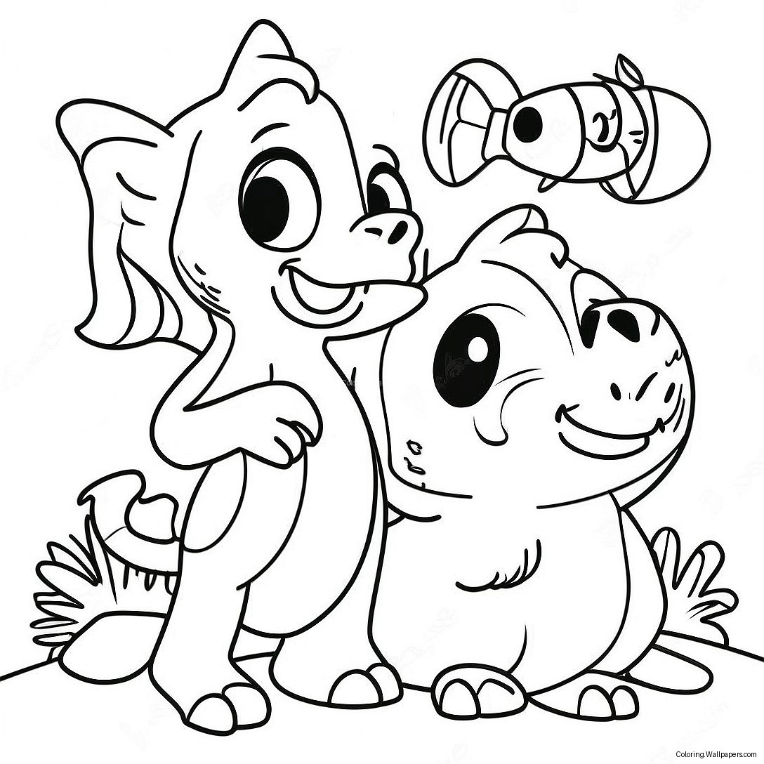 Brown And Friends Coloring Page 46343