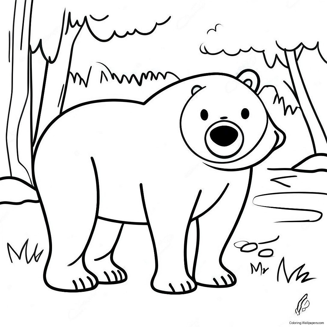 Brown Bear Brown Bear Coloring Page 4290