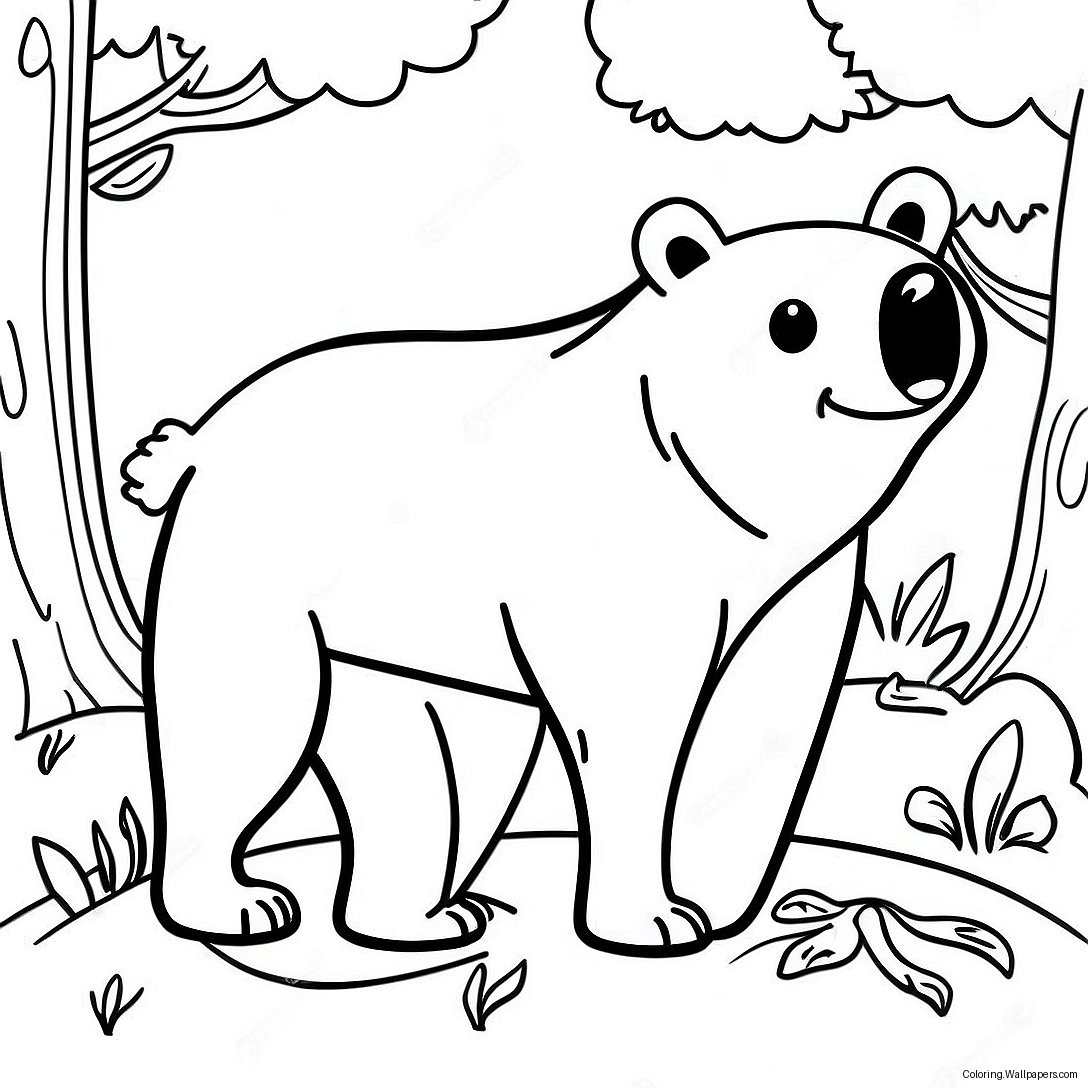 Pagina Da Colorare Orso Bruno 3108