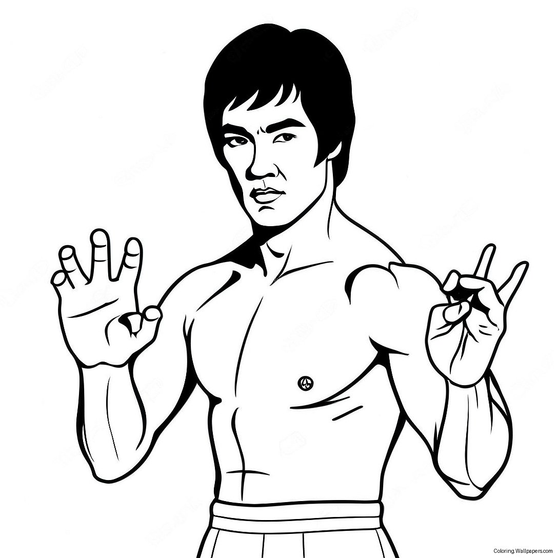 Bruce Lee I Aktion Farvelægningsside 54489